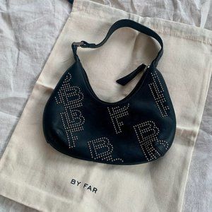 By Far Stud Logo Mini Amber Bag